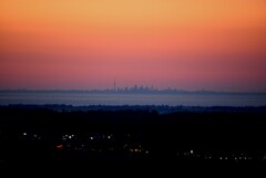 夕焼けにうかぶ街