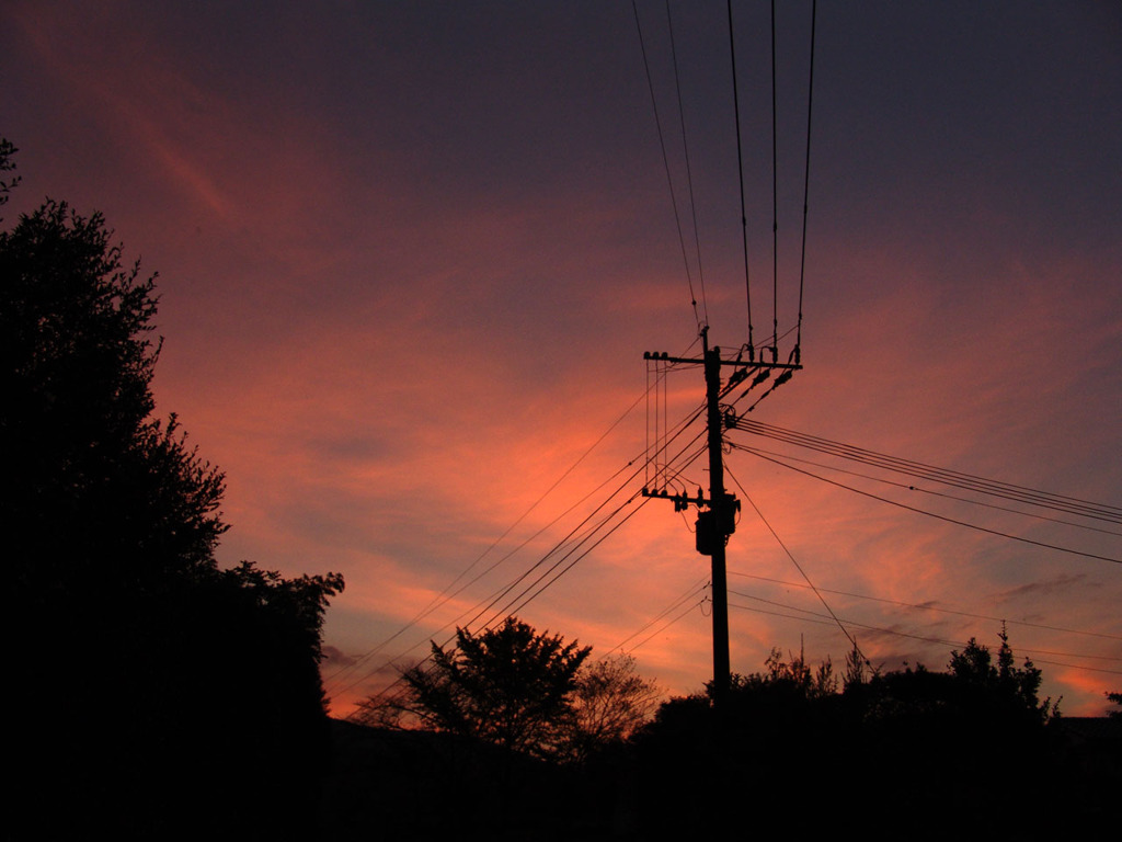 秋の夕焼け（２）