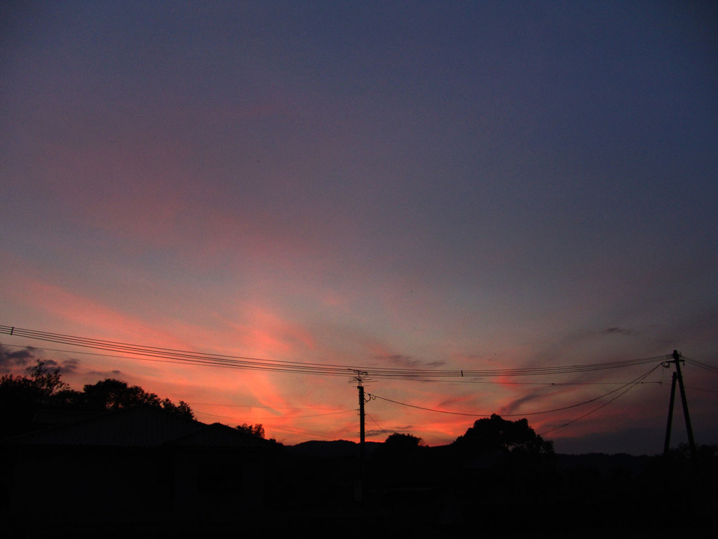 秋の夕焼け（３）