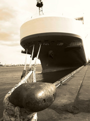 mooring a ship