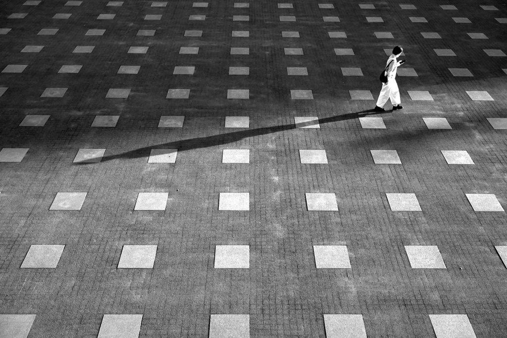 walking on the lot’s of squares