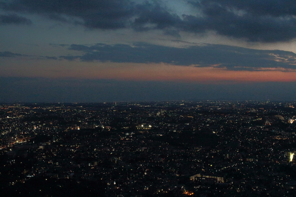 暮れる横浜