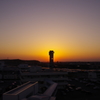 大洗マリンタワー　夕日