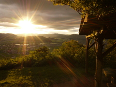 福山山頂の夕陽