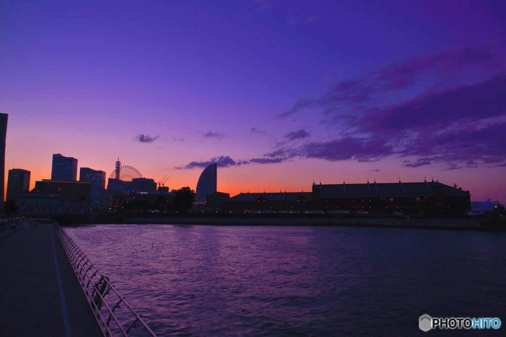 黄昏の横浜