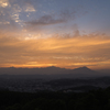 岩山展望台にて岩手山夕景