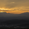 岩山展望台にて岩手山夕景