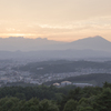 岩山展望台にて岩手山夕景