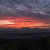 岩山展望台にて岩手山夕景