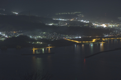 月山にて宮古の夜景を望む②