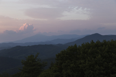 姫神山夕景