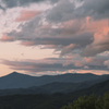 姫神山夕景