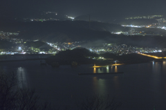 月山にて宮古の夜景を望む③