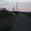 淡い夕焼け