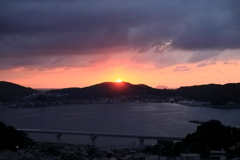 夕日