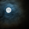 Super Moon with Clouds