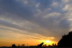 池上本門寺の丘から