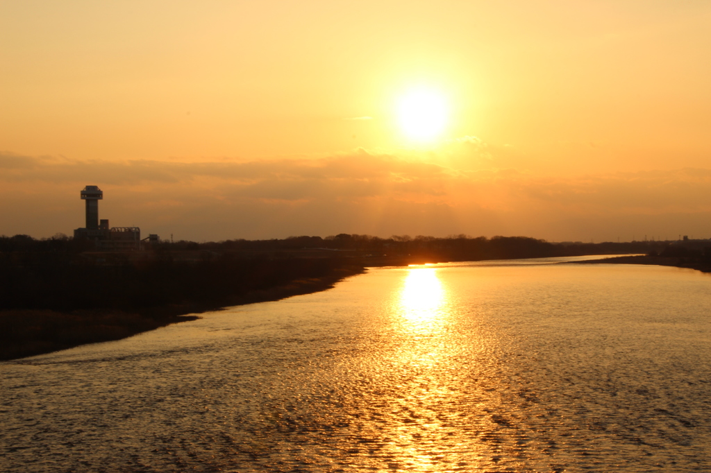 ふたつの夕陽