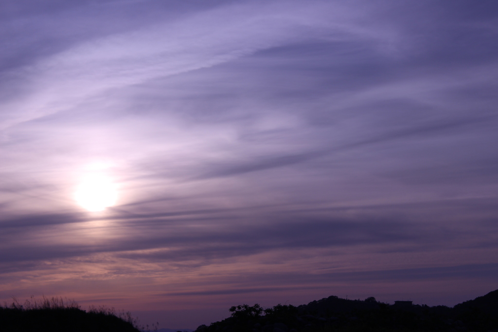 purple sky