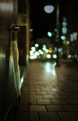 広島繁華街夜明け前