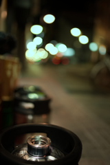 広島繁華街夜明け前