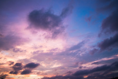 冷めた夕焼け