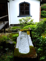 一文字手水鉢
