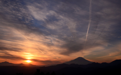 夕富士