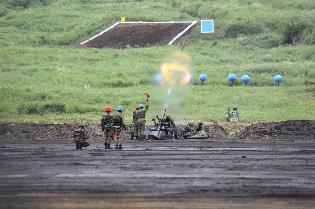 １２０mm迫撃砲　総火演