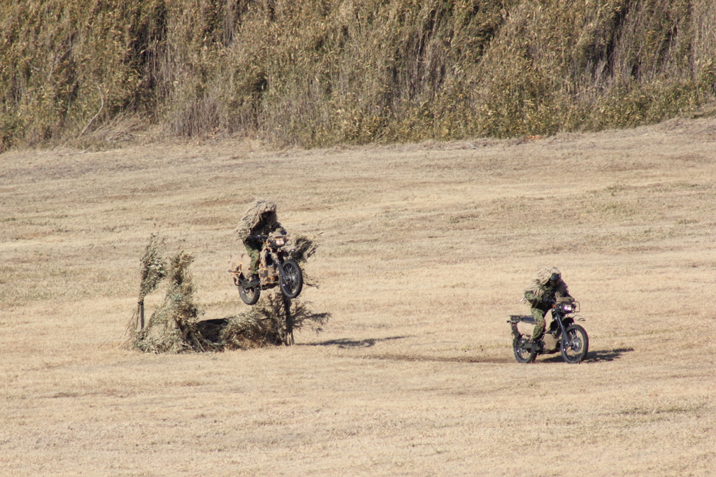 陸上自衛隊　偵察用オートバイ