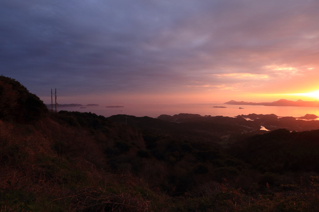 九十九島の夕日5