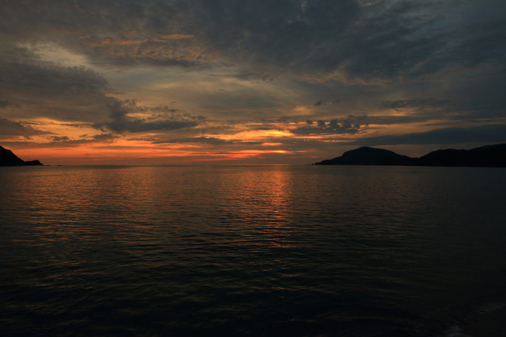 天草の夕日