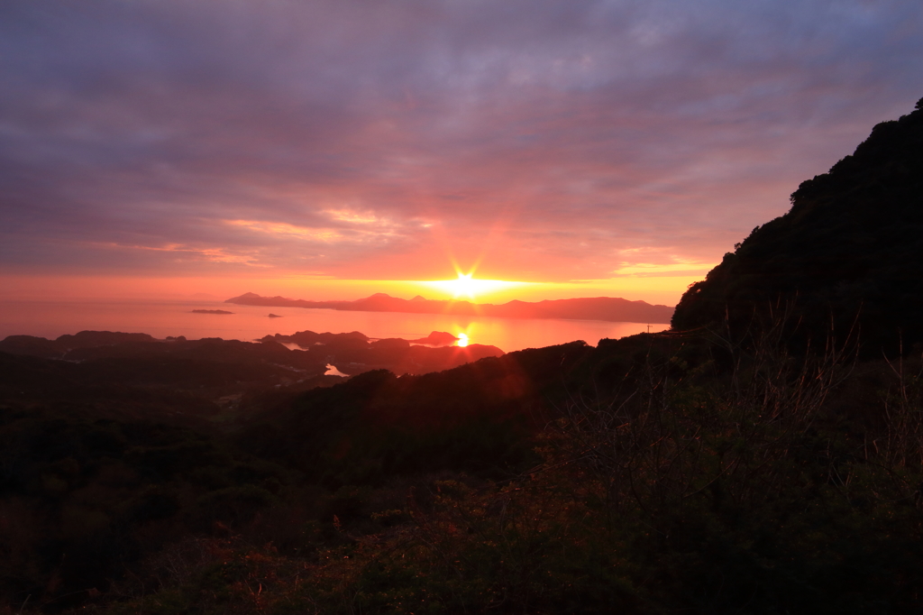 九十九島の夕日1