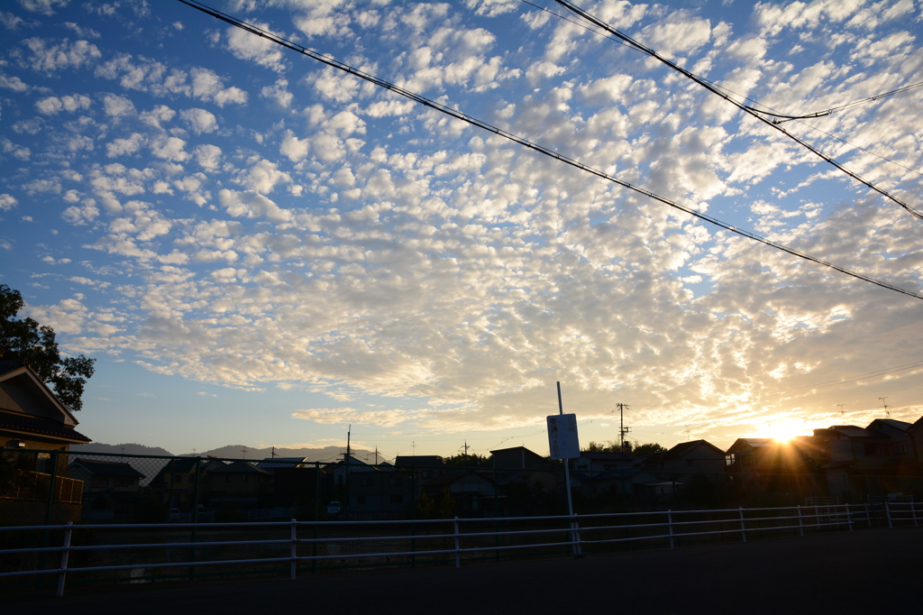 素晴らしき今朝の空♪♪♪