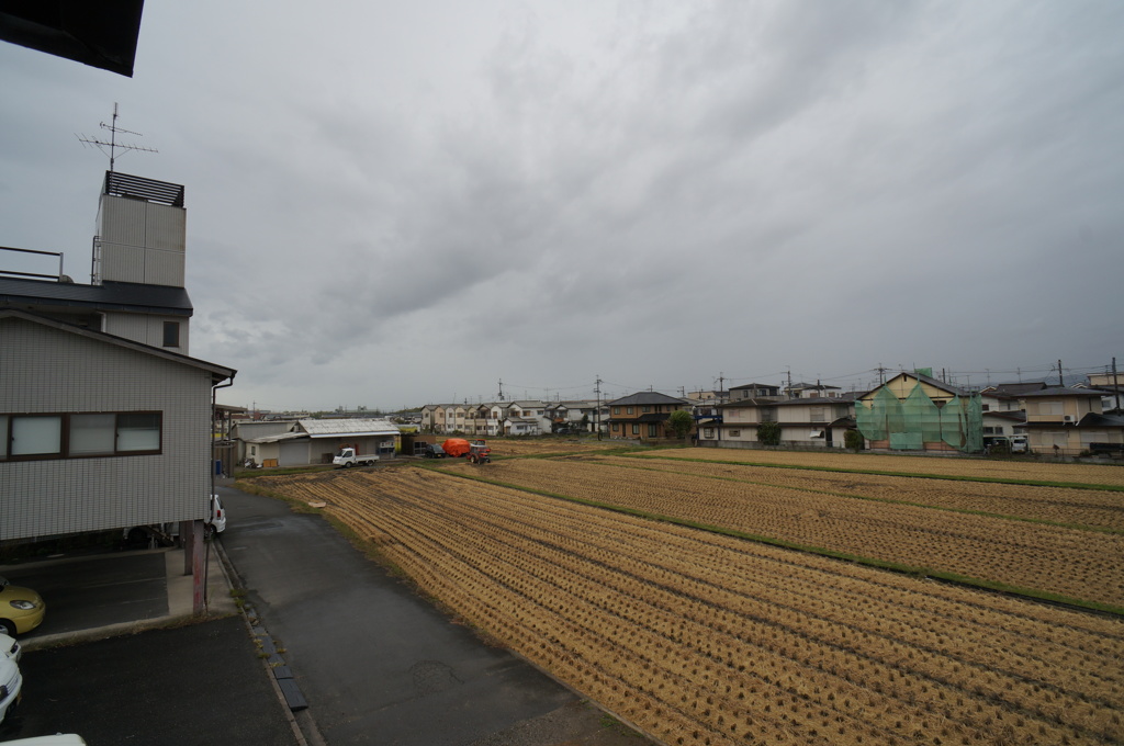 一気に台風の空へ