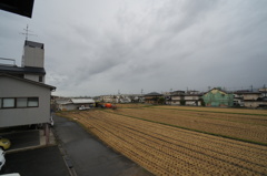 一気に台風の空へ