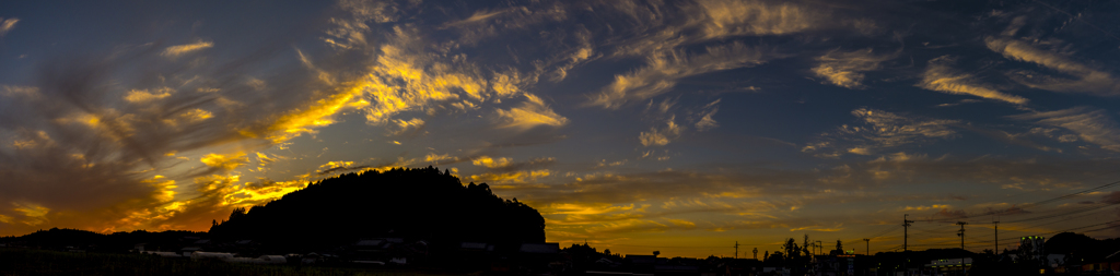 里の夕景2
