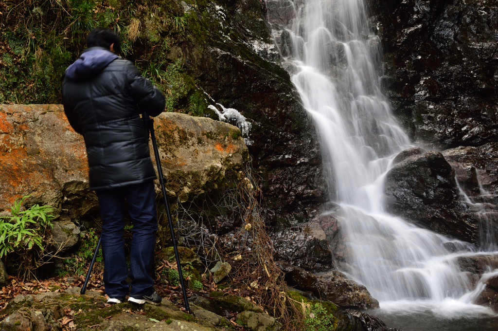 滝撮る人