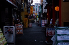 平日の裏通り