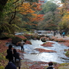 休日の渓谷