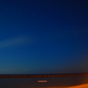 浜辺の夜空