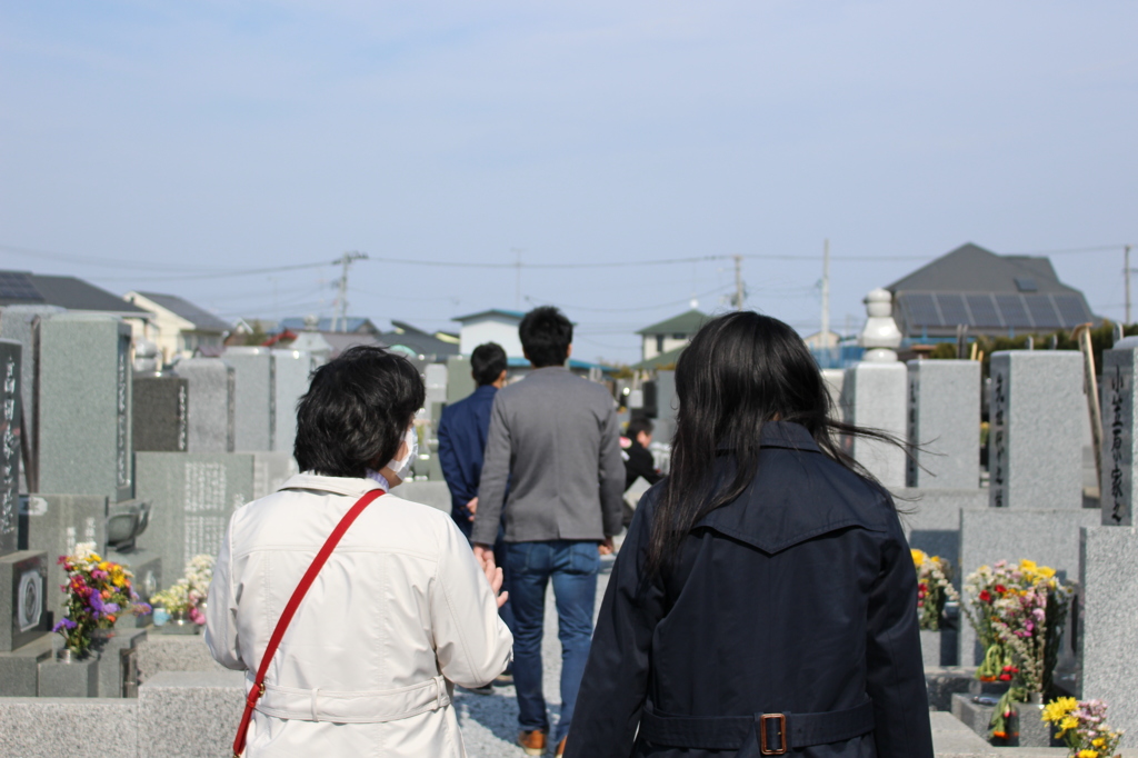 墓、参る。
