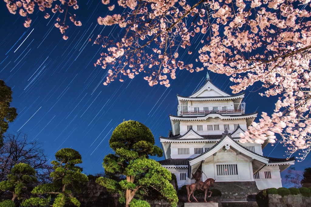 城と桜と星と。