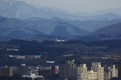 函館上空通過（チッチャイ）