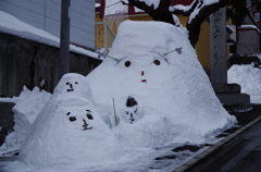 雪だるまの親子