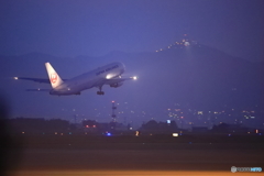函館山とJAL