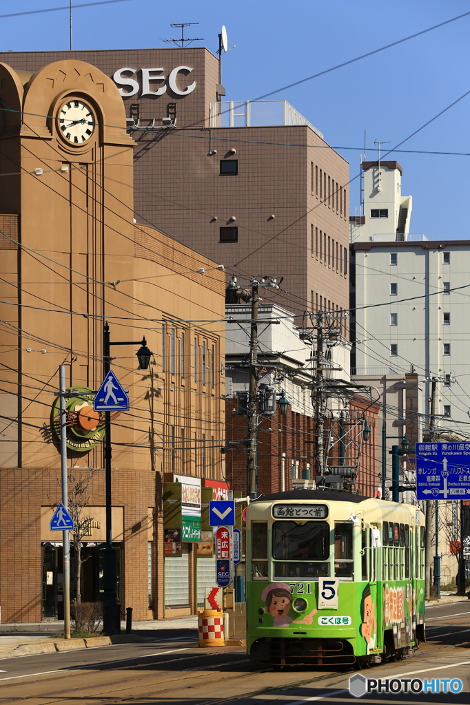 緑の電車