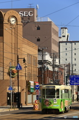 緑の電車