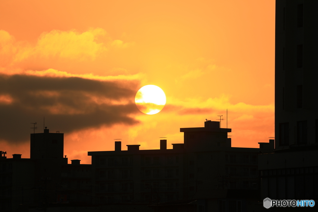 夕日