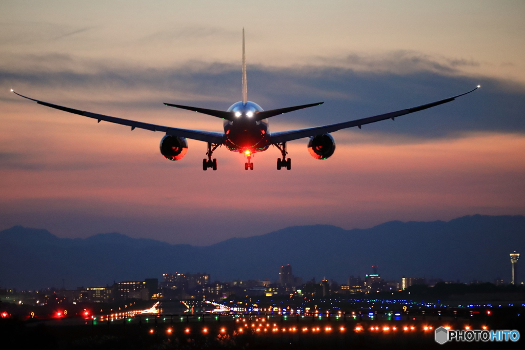 夕焼け７８７